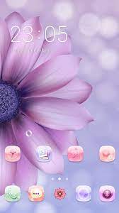 Download Free Android Theme Purple Flower Clauncher Android Theme Purple Flowers Flowers