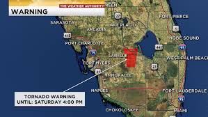 According to an updated advisory issued around 4 p.m., a line of severe thunderstorms stretching. Tornado Warning Issued For Hendry And Glades Ends