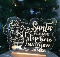 Custom Christmas Decoration Santa Light – Personalised ...