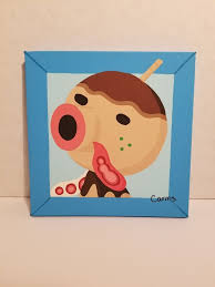 Zucker Villager Picture Animal Crossing New Leaf Game Inspired Hand Painted Video Game Fan Art 8 Animal Crossing Fan Art Animal Crossing New Animal Crossing