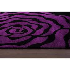 Keep the rest of the design simple and understated so the space isn't overwhelmed. Persian Rugs Floral Purple Black Area Rug 7 10 X 10 6 Overstock 12206657