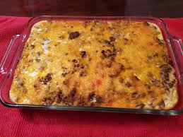 The eggs puff up and brown nicely creating a crisp crust on top and a soft fluffy egg inside, similar to a frittata. Sausage Hashbrown Breakfast Casserole Recipe Allrecipes