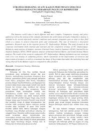 Maybe you would like to learn more about one of these? Https Media Neliti Com Media Publications 75796 Id Strategi Bersaing Suatu Kajian Perumusan Pdf