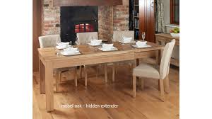 Extending table in dark grey and pale oak seats 8. Mobel Hidden Extending Oak Dining Table Seats 4 8