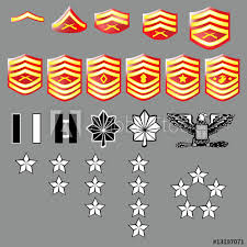 Marine Corps Rank Insignia For Officers And Enlisted