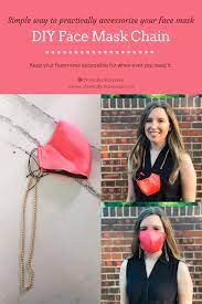 Diy Chain Face Mask Chain Chronically Chic Diy Face Mask Diy Face Easy Face Mask Diy
