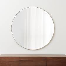 48 x 72 x 1/4 inches. Edge Brass Round 48 Wall Mirror Reviews Crate And Barrel