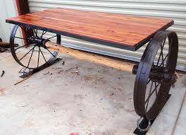 Cedar And Wagon Wheel Table Wagon Wheel Table Cedar Furniture Cedar Table