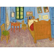 Le 20 mai 1890, vincent van gogh prend pension pour 3,50 francs par jour à l'auberge ravoux. Tableau Sur Toile Vincent Van Gogh La Chambre De Van Gogh