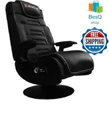 X Video Rocker Pro Series Pedestal 2 1 Wireless Audio Gaming Chair Black Wii Accessories Rocker Gaming Chair