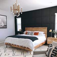 Black Panelled Bedroom Feature Wall July Pinterest Top 15 Pins Design Inspiration Feature Wall Bedroom Black Panel Bedroom Modern Master Bedroom Design