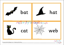 Check spelling or type a new query. Halloween Flash Cards Cvc Words