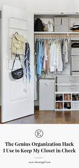 Organizing a small closet can feel overwhelming when you have a limited amount of space. The Genius Organization Hack I Use To Keep My Tiny Closet In Check The Everygirl