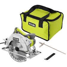 Ryobi 15 Amp Corded 7 1 4 In Circular Saw With Exactline Laser Alignment System 24t Carbide Tipped Blade Edge Guide And Bag