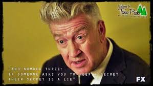 The three rules of show business according to Jack Dahl (David Lynch) in  Louie
