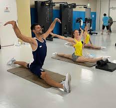 It means djokovic won't make history by winning all four major tournaments and olympic gold in a i know that he was chasing history, is chasing the golden slam and was chasing the olympics, but. Tokyo 2020 Novak Djokovic Does The Splits With Belgian Gymnastics Team As Serbian Legend Prepares To Go For Tennis Gold