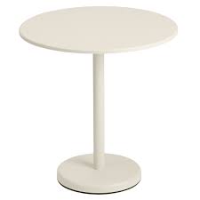If you've recently acquired some outdoor space, you'll need to furnish it. Muuto Linear Steel Cafe Table Round 70 Cm Off White Finnish Design Shop
