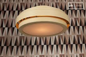 Small rooms (up to 8 x 10) blade span: Large Bamboo Ceiling Light Elegance And Vintage Pib
