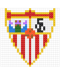 Sevilla Football Club Escudo Perler Beads Recherche Google Escudos De Equipos Hama Beads Punto De Cruz