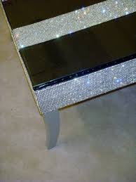 Belgravia Coffee Table Crock Faux Leather Bling Coffee Table Table Faux Leather Fabric