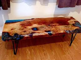 Live Edge Burr Oak Character Epoxy Coffee Table Now Sold Please Do Not Add To Basket Thank You Resin And Wood Diy Coffee Table Burr Oak