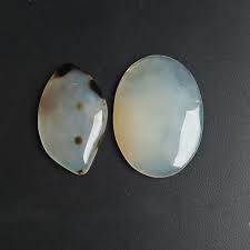 White Onyx Gemstone 02 Piece Natural White Onyx Gemstone Etsy Gemstones White Onyx Onyx Jewelry