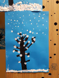 Winter Tree Finger Painting Quick Art Project For Kids Kids Art Projects Winter Crafts For Kids Winter Art Projects