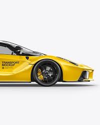 Super Car Mockup Side View In Vehicle Mockups On Yellow Images Object Mockups In 2020 Mockup Free Psd Free Psd Mockups Templates Psd Mockup Template