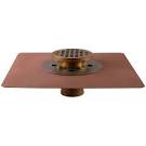 Copper shower drain