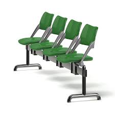 Green Waiting Chairs 3d Model Chair 3d Model Outdoor Chairs