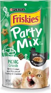 Friskies Party Mix Crunch Picnic Cat Treats 2 1 Oz Bag Chewy Com In 2020 Party Mix Dry Cat Food Friskies