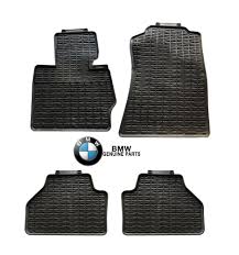 For Bmw F25 X3 F26 X4 Set Of 4 Black All Weather Rubber Floor Mats Genuine Ebay Rubber Floor Mats Rubber Flooring Flooring
