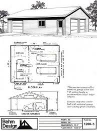 2 Car Shop Garage Plan With One Story 1200 5 By Behm Garage Plans Detached Garage Plans Garage Plan