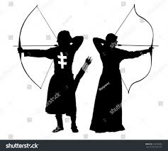 Black Bow And Arrow Silhouette Girl With Bow And Arrow Silhouette Weddings Arrow Silhouette Arrow Mens Arrow Tattoo