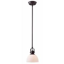Canarm Rowan 1 Light Oil Rubbed Bronze Mini Pendant Ipl177b01orb The Home Depot Bronze Pendant Light Mini Pendant Lights Pendant Lighting