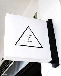 Download Premium Psd Of Minimal Triangular Badge On A White Sign Mockup Sign Mockup Sign Mockup Free Branding Mockups Free