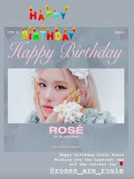 Rose blackpink birthday selebritas ulang tahun beautiful. Ulang Tahun Rose Blackpink Dapat Banyak Cinta Dan Ucapan Manis