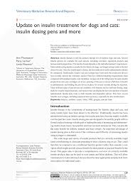 pdf update on insulin treatment for dogs and cats insulin