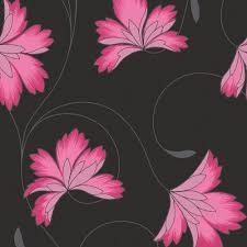 Spring background with pink flowers, heart and. Hot Pink And Black Flowers 1000x1000 Wallpaper Teahub Io