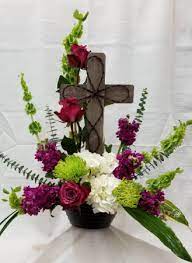 Последние твиты от springfield, mo (@springfieldcvb). Keepsake Cross Sympathy Arrangement In Bolivar Mo The Flower Patch More