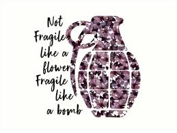 One Of My Favorite Saying From Rauhl Singh Rathour Shortened Of Course The Whole Quote Is She Is Not Fragile Li In 2020 Flower Quotes Wild Flower Quotes Mood Quotes