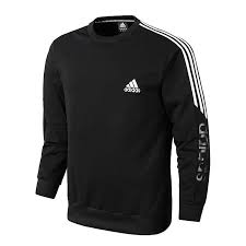 Adidas T恤時尚小logo刺繡插肩條紋字母衣袖印花男款運動長袖t恤兩色選 Adidas Jacket Jackets Athletic Jacket