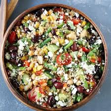 Mediterranean Three Bean Quinoa Salad Recipe Yummly Recipe Quinoa Salad Quinoa Salad Recipes Legumes Recipe
