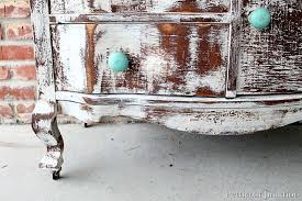 How to distress painted furniture using 2 easy furniture distressing techniques detailed blog post: Over The Top Heavily Distressed White Furniture Love Or Hate