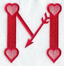 valentine letter m 5 inch design w2759 from www emblibrary com valentines embroidery designs valentine embroidery embroidery designs