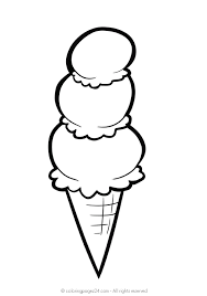Dibujo Helado Para Colorear