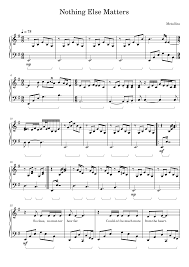 Trust i seek and i find in you. Nothing Else Matters Metallica Sheet Music For Piano Solo Musescore Com
