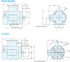 Nema Frame Shaft Sizes Big Electric Motors