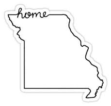 Missouri Home State Outline Sticker In 2021 State Outline Home Tattoo Vinyl Projects