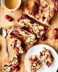 Put cranberries through food chopper using coarse blade or pulse in food processor until coarsely chopped. Cranberry Kuchen Tegernsee Kitchen
